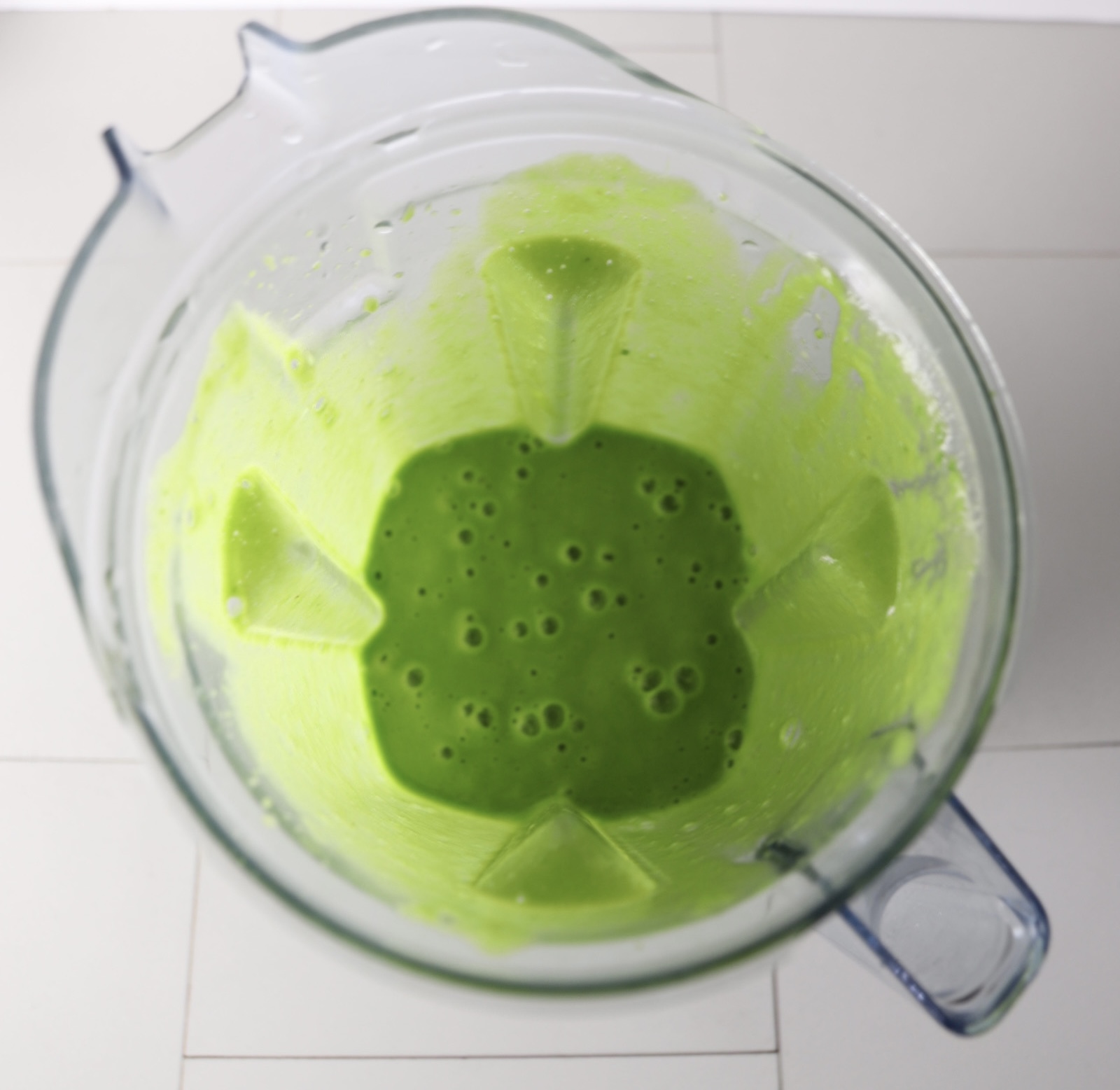 green smoothie in a blender