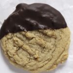 peanut butter chocolate dipped cookie